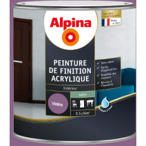 Peinture finition acrylique satin 0,5L violine